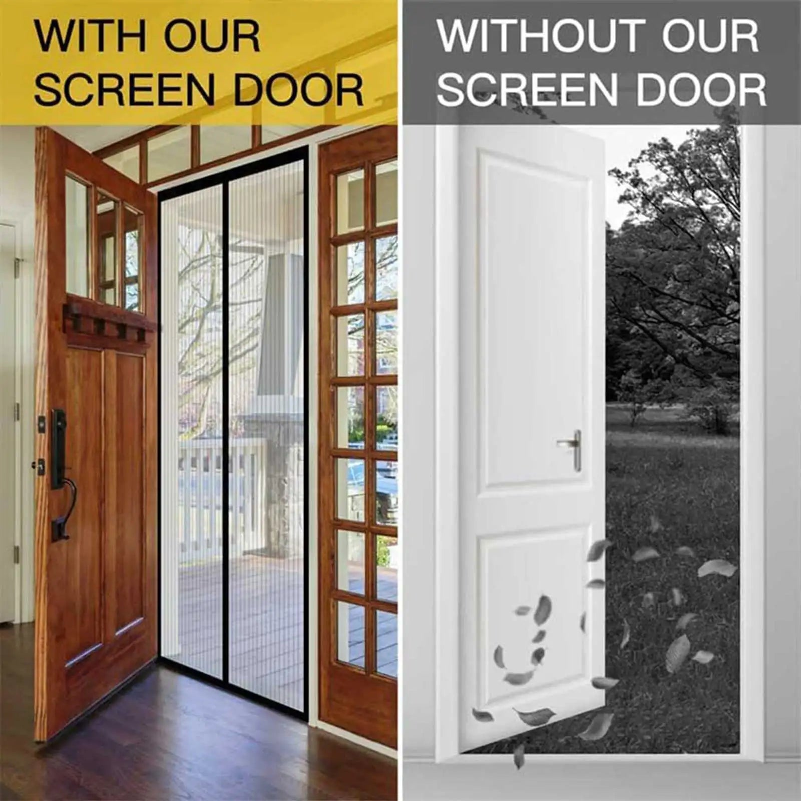 Magnet Mesh Screen Door