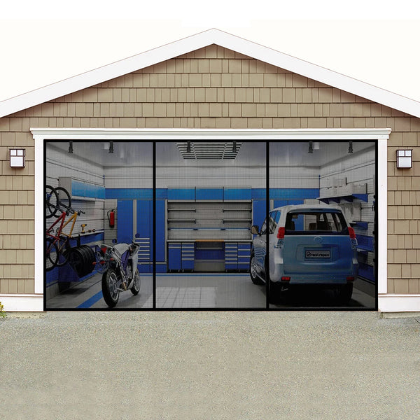 Magnetic Black Garage Door Screen